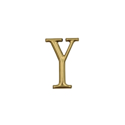 Plastic Sign PVC 2" # Y  