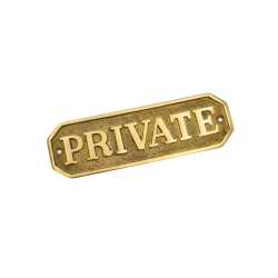 MERCHANT Sign Plate PRIVATE Large 165  mm SP 07