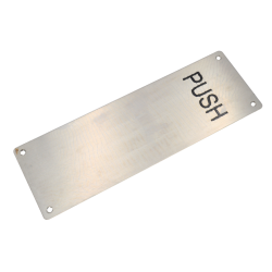 YANK Push Plate 305 N + Logo SS  
