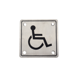 DEVO Stainless Steel Sign Plate SS SP-07 (Wheel Chair)