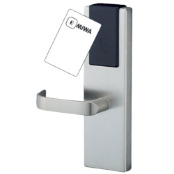 MIWA Hotel Card Lock PALV2 UHD 476-3 Stainless Satin (L) 