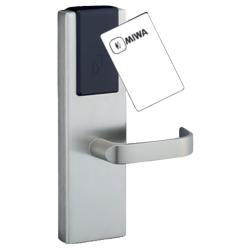 MIWA Hotel Card Lock PALV2 UHD 476-3 Stainless Satin (R) 