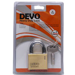 DEVO Brass Pad Lock DS 50MM