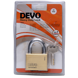 DEVO Brass Pad Lock DS 55MM