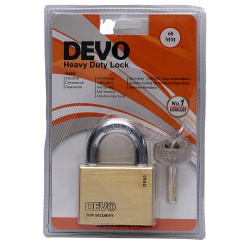 DEVO Brass Pad Lock DS 60MM