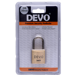 DEVO SmaLL Brass Pad Lock DM 25