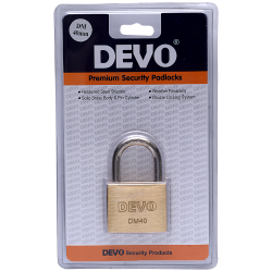DEVO SmaLL Brass Pad Lock DM 40