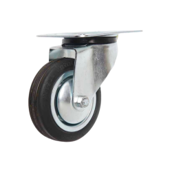 RHINO Caster Wheel WS 4" Rubber (Top Plate) 