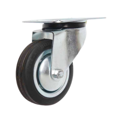 RHINO Caster Wheel WS 5" Rubber (Top Plate) 