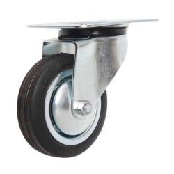 RHINO Caster Wheel WS 6" Rubber (Top Plate) 