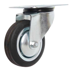 RHINO Caster Wheel WS 8" Rubber (Top Plate) 