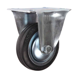 RHINO Caster Wheel WR 6" Rubber (Rigid) 