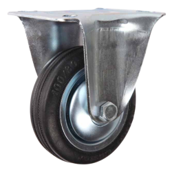 RHINO Caster Wheel WR 8" Rubber (Rigid) 