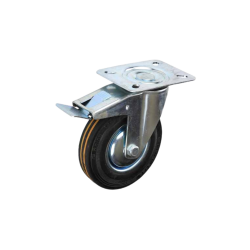 RHINO Caster Wheel WS 3" Rubber (With Break) 