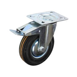 RHINO Caster Wheel WS 5" Rubber (With Break) 