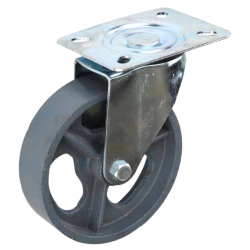 RHINO Caster Wheel WS 6" Iron (Top Plate) 