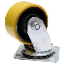 RHINO Caster Wheel 4" Urethane (Top Plate) 