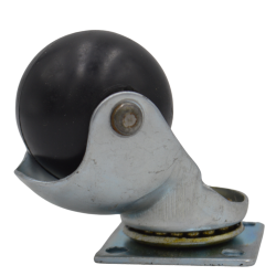 SKK Rubber Ball Caster 11/2"(RG) Plate 