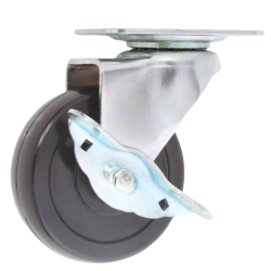 RHINO Caster Wheel Rubber 3" Break (RG/SBK-75R) 