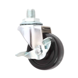 RHINO Caster Wheel Rubber 2" Screw Break (RT/SBK-50R) 