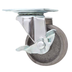 RHINO Caster Wheel Iron 3" Break (RG/SBK-75C) 