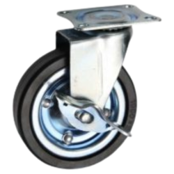 RHINO Caster Wheel Metal Ring 3" Break (RG/SBK-75RM) 